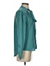 Ann Taylor 100% Polyester Teal Long Sleeve Blouse Size XS - photo 4