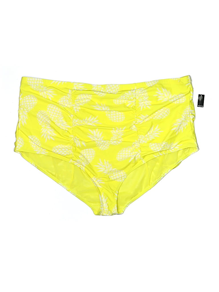 Pre-owned Torrid Swimsuit Bottoms In Yellow