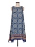 Max Studio 100% Polyester Paisley Blue Casual Dress Size M - photo 1