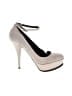 Elizabeth and James 100% Leather Ivory Gray Heels Size 10 - photo 1