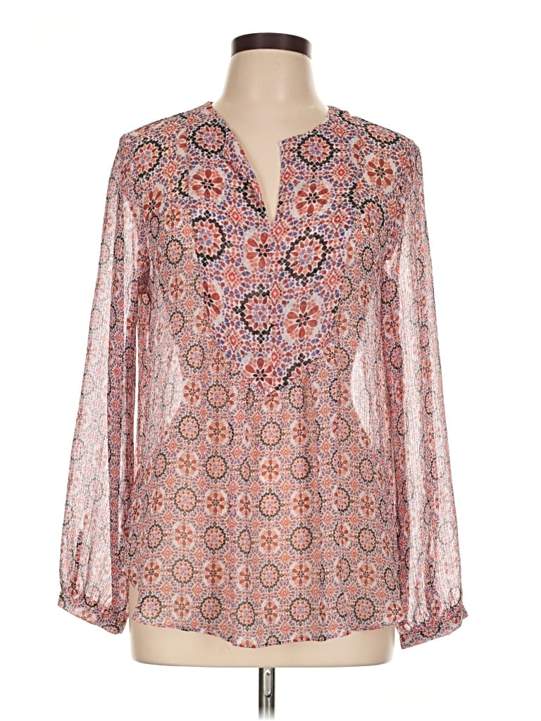 Pre-owned Violet & Claire Long Sleeve Blouse In Pink