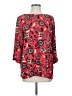 J.Jill 100% Rayon Red 3/4 Sleeve Blouse Size S - photo 1