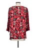 J.Jill 100% Rayon Red 3/4 Sleeve Blouse Size S - photo 2