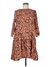 Hayden 100% Polyester Animal Print Brown Casual Dress Size M - photo 1