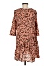Hayden 100% Polyester Animal Print Brown Casual Dress Size M - photo 2