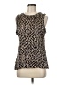 E3 by Etcetera 100% Viscose Gold Sleeveless Blouse Size 6 - photo 1
