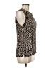 E3 by Etcetera 100% Viscose Gold Sleeveless Blouse Size 6 - photo 4