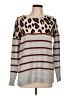 Betsey's Boutique Shop Animal Print Silver Pullover Sweater Size M - photo 1