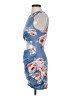 Unbranded Floral Blue Cocktail Dress Size S - photo 5