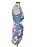 Unbranded Floral Blue Cocktail Dress Size S - photo 4