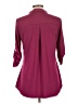 Unbranded Burgundy 3/4 Sleeve Blouse Size L - photo 2