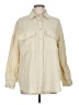 Zara Ivory 3/4 Sleeve Button-Down Shirt Size M - photo 1