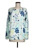 Chico's Paisley Blue Pullover Sweater Size Med (1) - photo 1