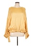 Sally LaPointe Gold Long Sleeve Top Size L - photo 1
