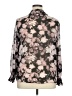 Ruff Hewn Floral Gray Long Sleeve Blouse Size XL - photo 2