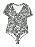 MANGOPOP Collection Silver Short Sleeve Blouse Size M - photo 1