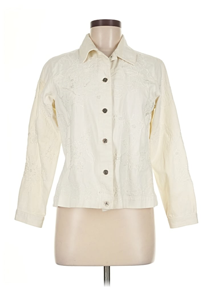 Click to view more detailed imagery on our partner's website Pre-owned Laura Ashley Jacket In White