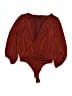 Express Outlet Burgundy 3/4 Sleeve Blouse Size S - photo 1