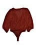 Express Outlet Burgundy 3/4 Sleeve Blouse Size S - photo 2