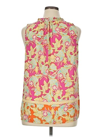 Rose + Olive Sleeveless Blouse (view 2)