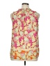 Rose + Olive 100% Polyester Yellow Sleeveless Blouse Size XL - photo 2