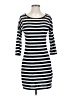 Express Stripes Black Casual Dress Size S - photo 1