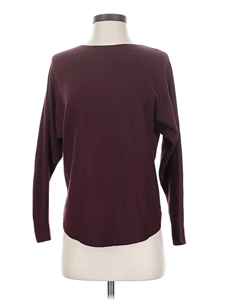 Pre-owned Vila Milano Pullover Sweater In Burgundy