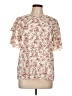 Unbranded 100% Polyester Ivory Short Sleeve Blouse Size L - photo 1