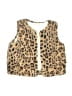 Mud Pie 100% Polyester Animal Print Gold Faux Fur Vest Size 12-18 mo - photo 1