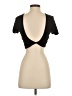 Shein Black Short Sleeve Top Size S - photo 2