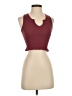 Bella Seamless Burgundy Tank Top Size S - photo 1
