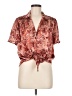 Eclair Brown Short Sleeve Blouse Size M (estimated) - photo 1
