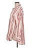 Bobi Stripes Red Long Sleeve Blouse Size L - photo 5