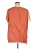 I.N. Studio 100% Polyester Orange Short Sleeve Blouse Size 1X - photo 2