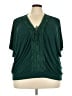 Torrid Green Short Sleeve Blouse Size 3X (3) - photo 1