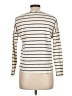 Forever 21 100% Cotton Stripes Ivory Blue Long Sleeve Top Size L - photo 2
