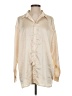 Missguided Ivory Long Sleeve Blouse Size 4 - photo 1