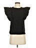 NATION LTD 100% Cotton Black Short Sleeve Top Size XS - photo 1