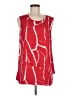 DKNYC 100% Polyester Red Sleeveless Blouse Size M - photo 1