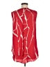 DKNYC 100% Polyester Red Sleeveless Blouse Size M - photo 2