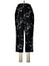 Assorted Brands 100% Polyester Print Black Casual Pants Size M - photo 1