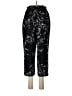 Assorted Brands 100% Polyester Print Black Casual Pants Size M - photo 2