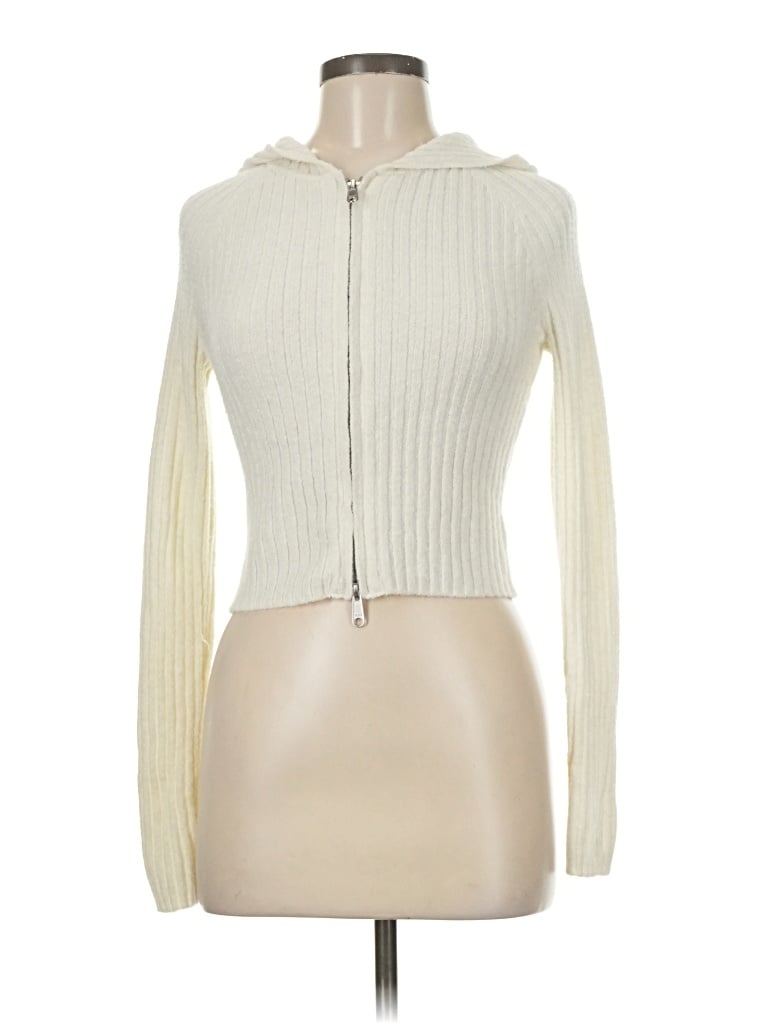 Aéropostale Cardigan Sweater In White