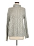 Cozy Casuals 100% Acrylic Metallic Silver Turtleneck Sweater Size M - photo 1