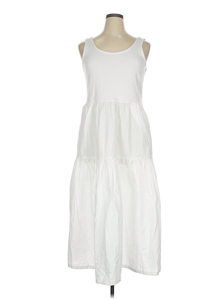 J.crew Factory Store Casual Dress In White