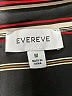 Evereve 100% Polyester Stripes Black Long Sleeve Blouse Size M - photo 7
