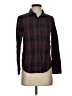 Vans Plaid Burgundy Long Sleeve Button-Down Shirt Size XS - photo 1