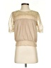 Ambiance 100% Polyester Gold Short Sleeve Blouse Size S - photo 1