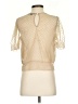 Ambiance 100% Polyester Gold Short Sleeve Blouse Size S - photo 2
