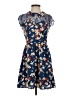 Yumi 100% Polyester Floral Blue Casual Dress Size 2/4 - photo 1